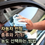 자동차 썬팅 종류 가격 농도 선택 방법 대표 썸네일