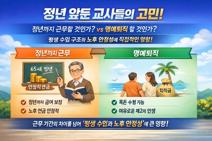 교사 정년퇴직 나이 명예퇴직 정년연장 표현이미지 1