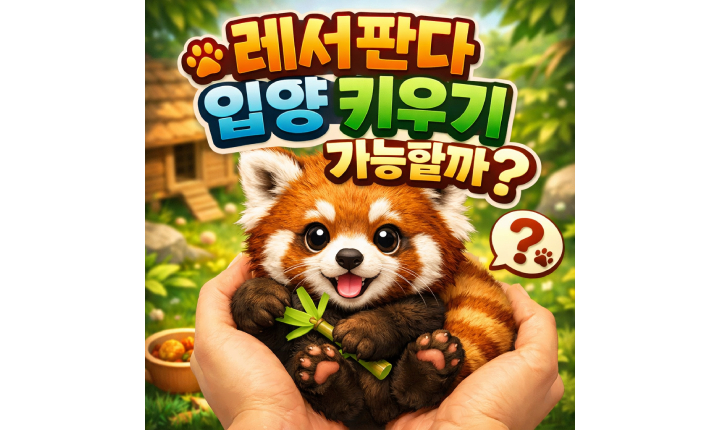 Read more about the article 레서판다 입양! 래서팬더 랫서판다 키우기 가능할까?
