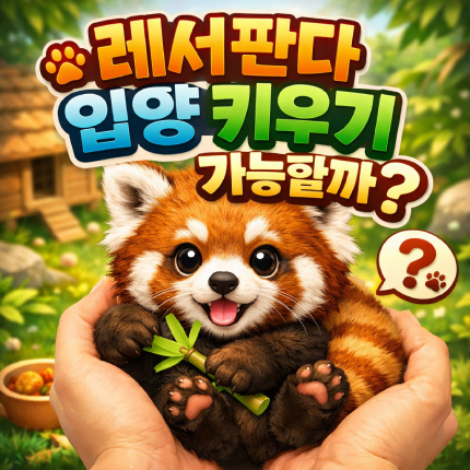 레서판다 입양 래서팬더 랫서판다 키우기 가능할까 썸네일