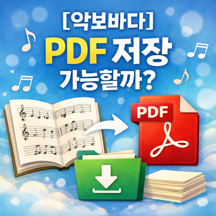 악보바다 pdf 저장 안되는 이유 모바일 썸네일