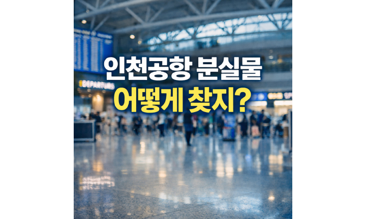 Read more about the article 인천공항 유실물센터 홈페이지 분실물센터 조회방법