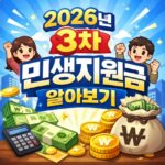 2026년 3차 민생지원금 일정 신청방법 금액 대표 썸네일