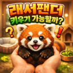 래서팬더 키우기 레서판다 입양 가능할까 대표 썸네일