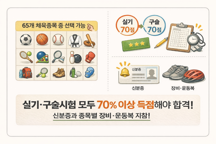 생활체육지도자 2급 접수 실기 필기 응시자격 일정 사진