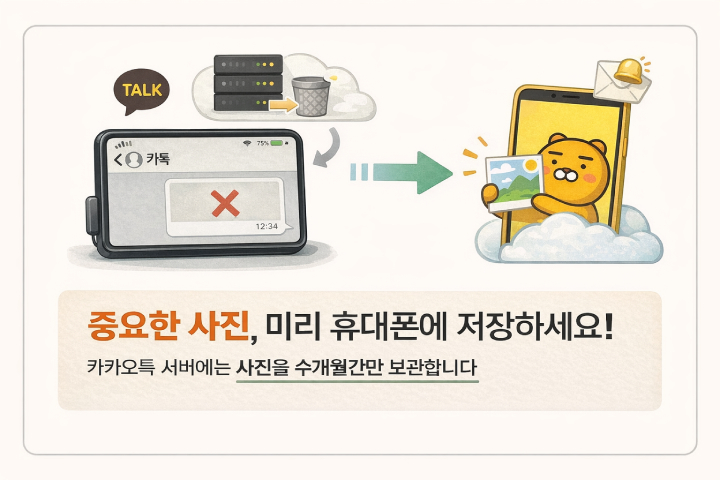 카카오톡 사진 안감 안보내짐 안보임 해결하기 사진