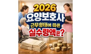Read more about the article 2026 요양보호사 실수령액 근무형태별 얼마일까?