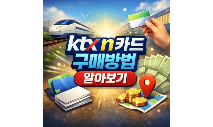 Read more about the article ktx n카드 구매방법 코레일톡 앱 발급방법