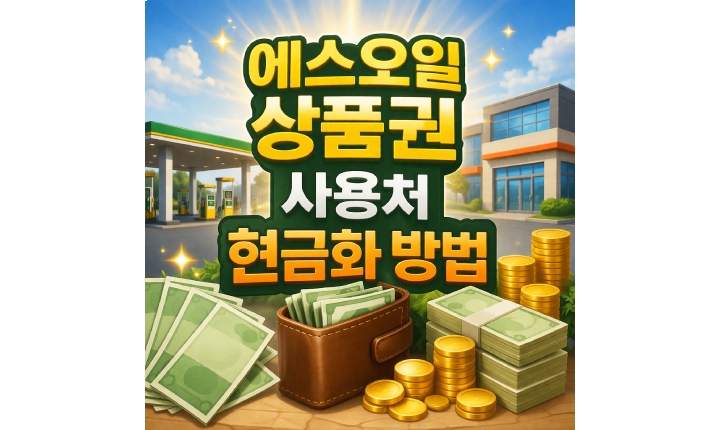 Read more about the article 에스오일 상품권 사용처 현금화 방법 총정리