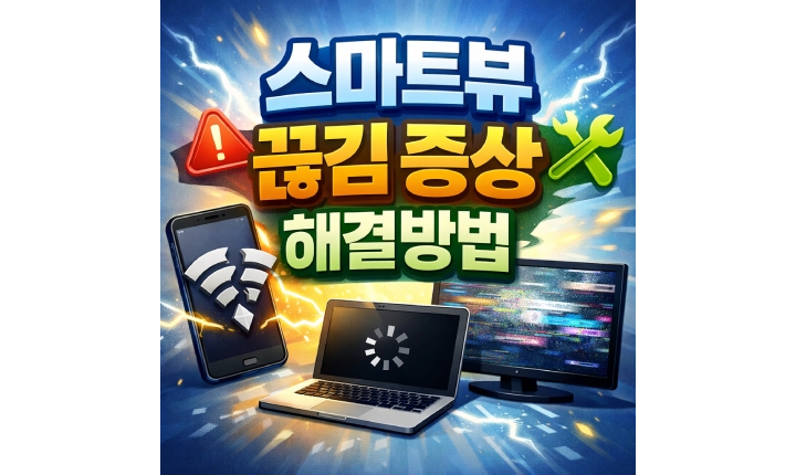 Read more about the article 스마트뷰 끊김 증상 화면 연결 버퍼링 해결방법