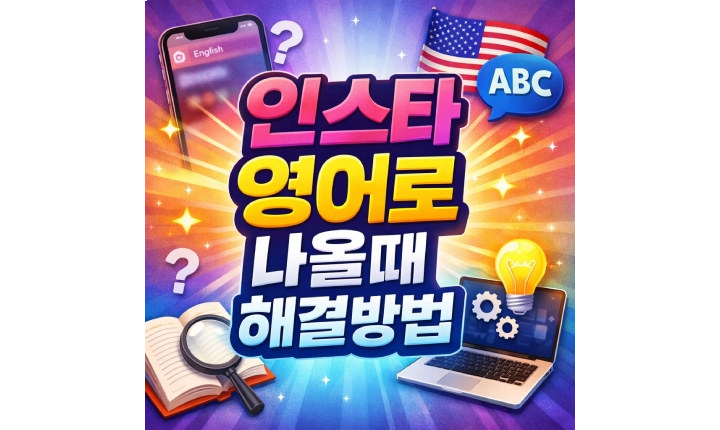 Read more about the article 인스타 영어로 나올때 한국어 변경방법